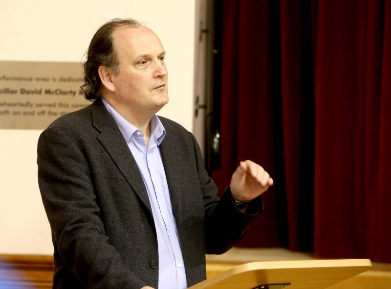 Dr Frank Ferguson from Ulster University pictured at the launch of the ‘Sam Henry: Culture Connects’ exhibition at Ballymoney Museum.