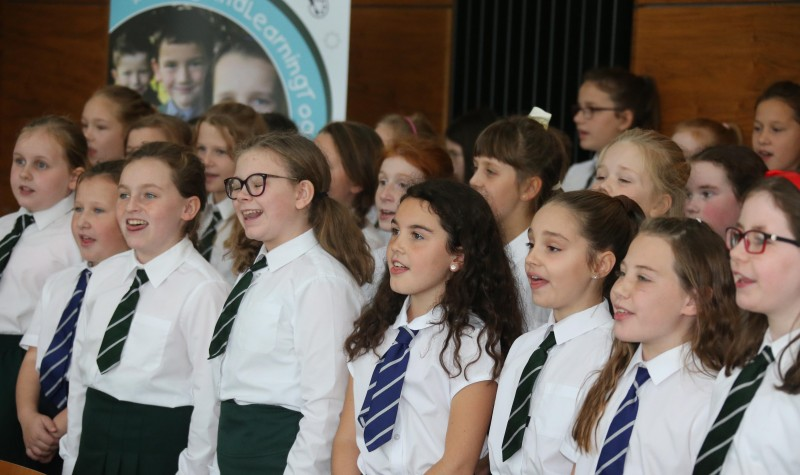 A special cross community choir performance from pupils in Killowen Primary School and St John’s Primary School in Coleraine was held in Cloonavin recently to mark Shared Education Week.