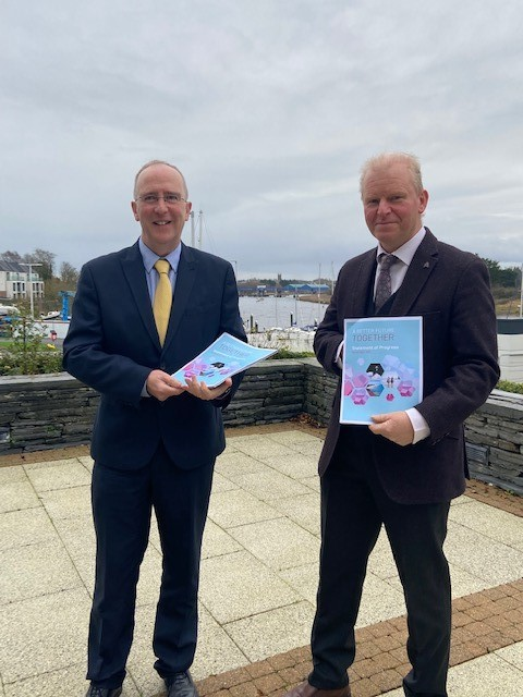 Chair of the Causeway Coast and Glens Community Planning Strategic Partnership, Alderman Thomas McKeown and Vice Chair Des Gartland