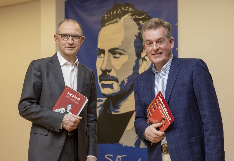 Roe Valley Arts and Cultural Centre welcomed Martin O’Neill and Mark Caruthers as they entertained a full auditorium with stories around this year’s The Steinbeck Festival theme – ‘journey’.