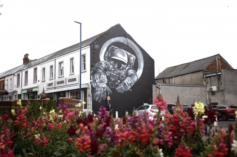 Visitors to Coleraine will see the new street art throughout the town centre.