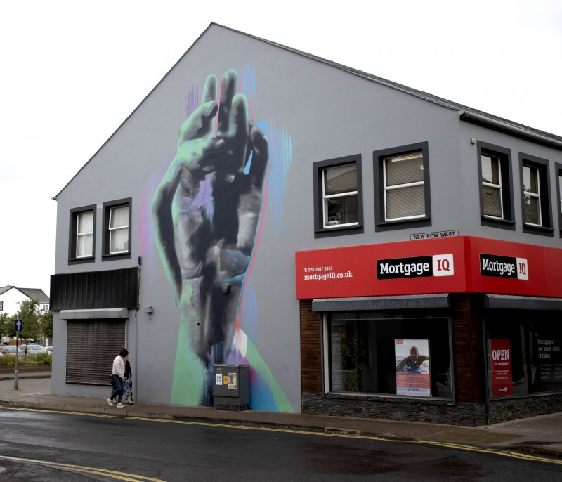 Visitors to Coleraine will see the new street art throughout the town centre.