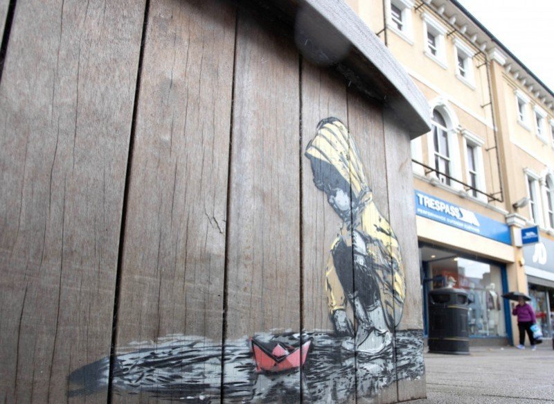 Visitors to Coleraine will see the new street art throughout the town centre.