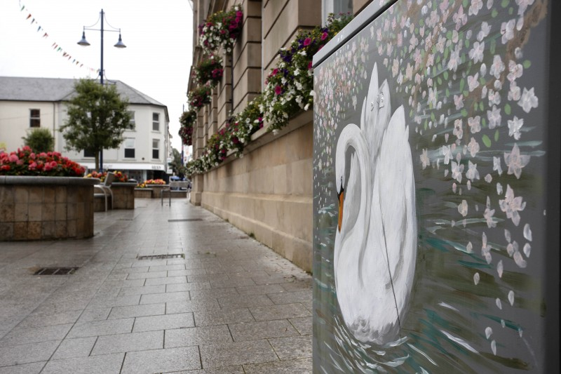 Visitors to Coleraine will see the new street art throughout the town centre.