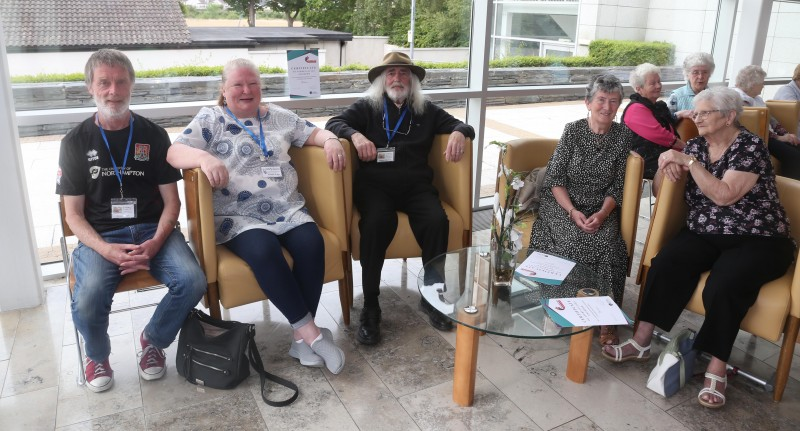 Ian Anderson, Michelle Edgar, Sean Hunter, Margaret Kennedy and Betty Linton pictured at the reception for volunteers held in Cloonavin during Volunteers Week.