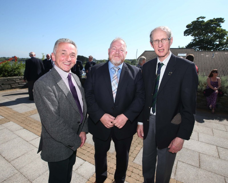 Councillor William McCandless pictured with guests at the civic reception.