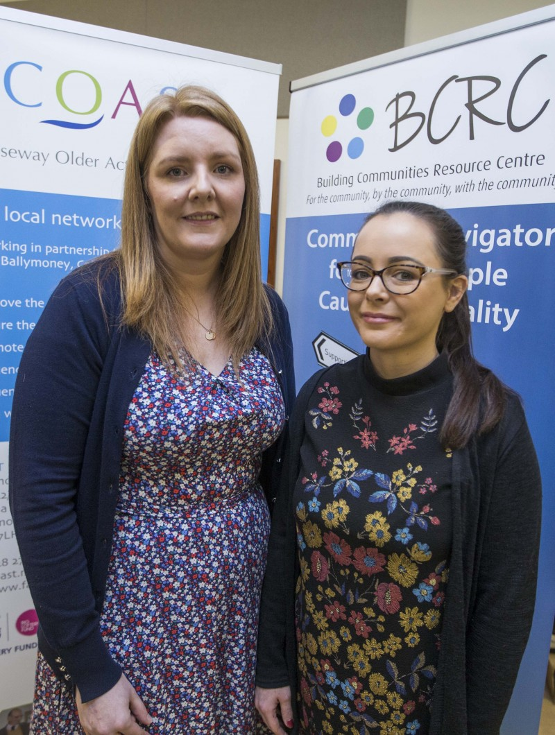 2.Jenna Allen, COAST and Bronagh Mc Fadden, Community Navigator for Older People, pictured at the Winter Well event in Coleraine.