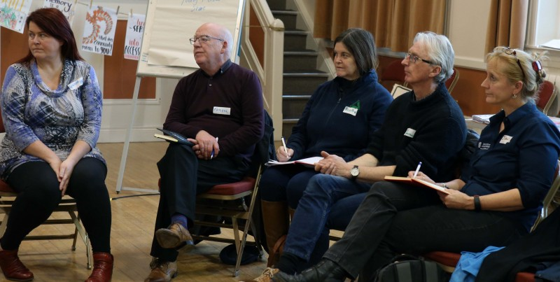 Members of community organisations who organise events and festivals pictured at the Inspiring Ideas workshop held in Ballymoney Town Hall.