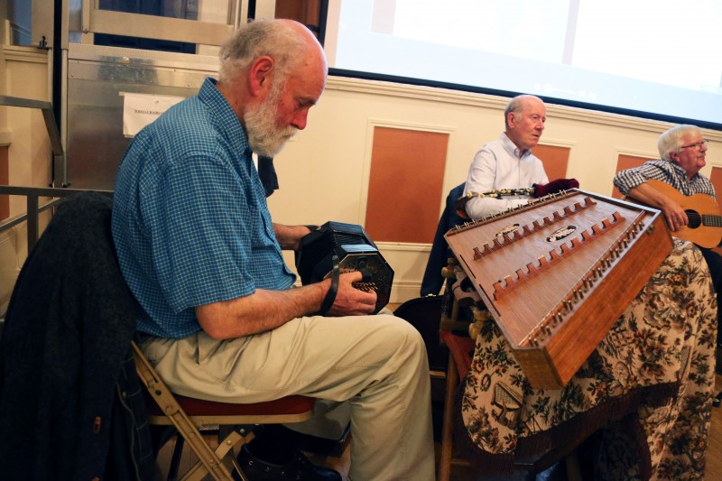 Dick Glasgow performs during the musical evening in Ballymoney.