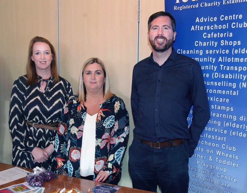 Arlene Reilly, Jill Proctor and Jonny McShane from Limavady Community Development Initiative.