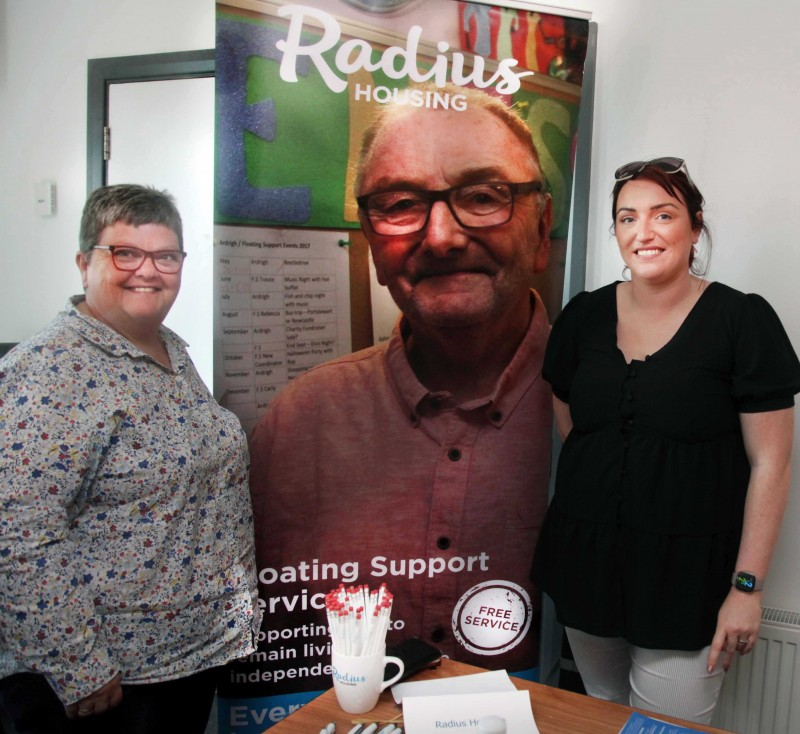 Fiona McFadden and Caroline Boyle from Radius Housing.