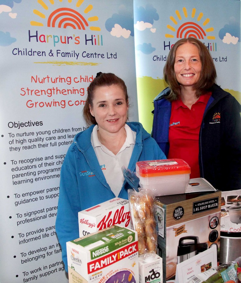 Caroline Gibson and Marie McGowan, Family Support Workers from Harpur’s Hill Children and Family Centre.