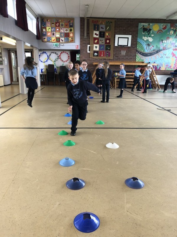 Pupils from Kilrea Primary School enjoy the Heritage Games organized by Causeway Coast and Glens Borough Council.