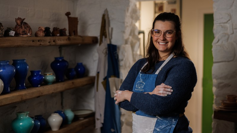 Flowerfield Arts Centre’s new Causeway Craft Trail Showcase Exhibition will celebrate the works of twelve local crafters and markers from June 18th –  August 31st including Babs Belshaw of Blackheath Pottery.