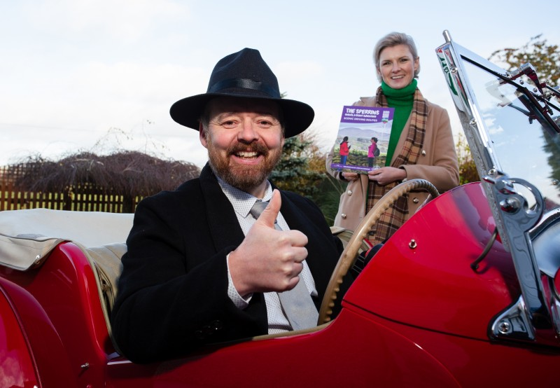 Councillor Dan Kelly, Chair of the Sperrins Partnership and Ciara Toner, Sperrins Partnership Project Officer