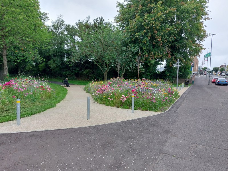 Redesigned and improved linkage at Blackburn Path Park providing access into Limavady town centre.