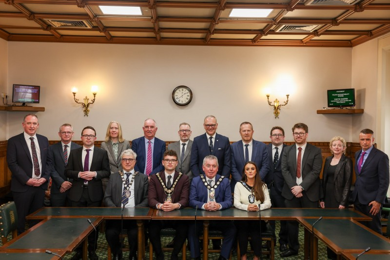 Delegates from Causeway Coast and Glens and Mid South West Growth deals pictured at Westminster last week.