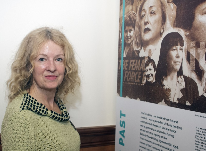 Member of the public enjoying the exhibition.