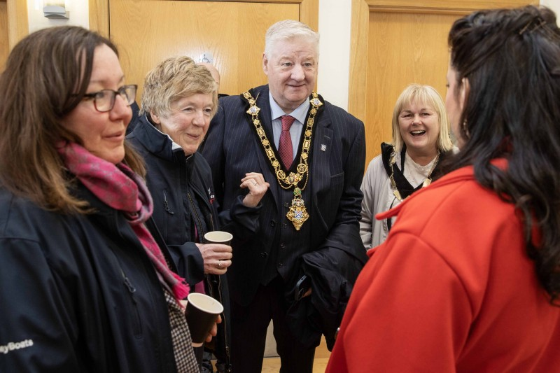 The Mayor and Deputy Mayor attended the launch of new RIBs at Ballycastle