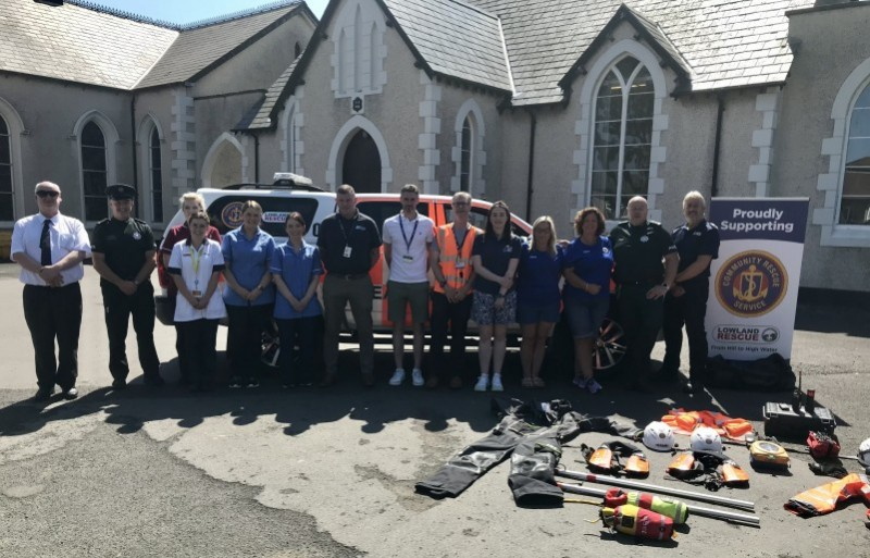 Some of the team behind Council's recent Streetwise events for local children of the Borough getting set up for the events.