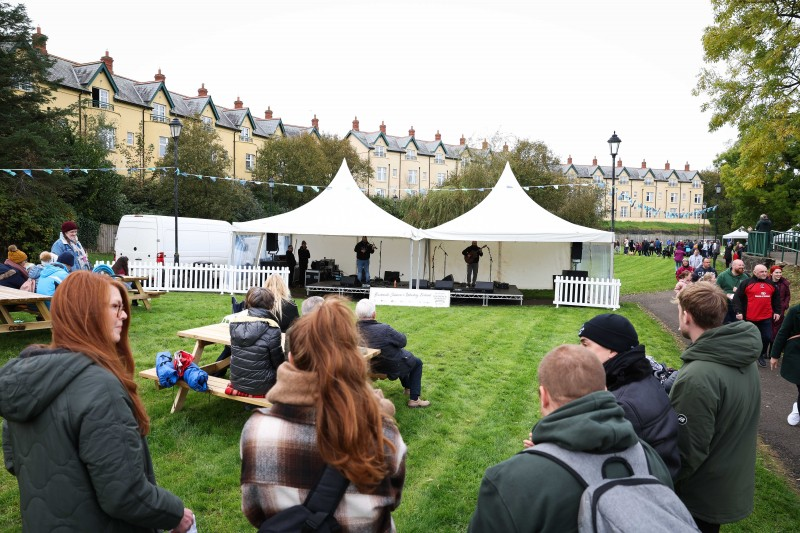 The String Ninjas filled Millennium Park with music at Bushmills Salmon and Whiskey Festival.