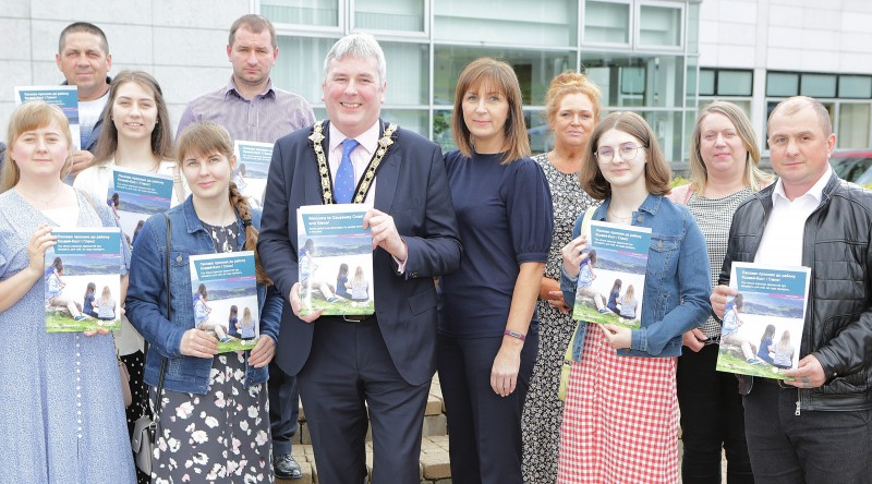 At a recent welcome reception for over 30 Ukrainian refugees and their sponsors Council launched its new welcome leaflet, produced as an essential guide for those arriving into the area.