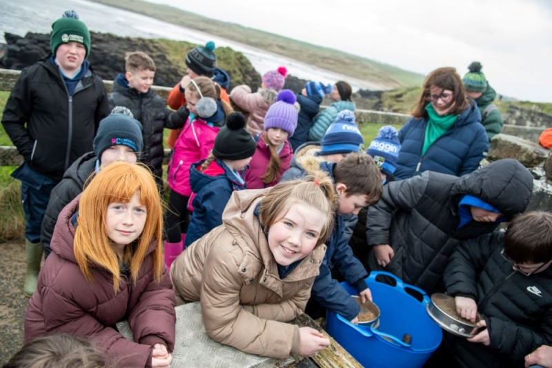 Primary school children learning to understand and appreciate the environment around them.