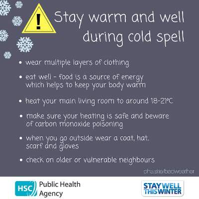 Stay Warm and Well during the Cold Spell