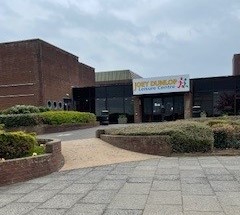 the entrance to Joey Dunlop Leisure Centre