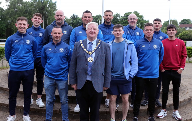 Success of treble-winning Limavady United FC recognised at civic ...