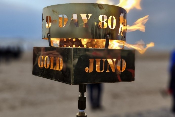 Hundreds attend 80th anniversary D-Day beacon lighting in Portrush