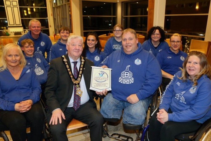 Causeway Giants Wheelchair Basketball team receives special welcome at Cloonavin