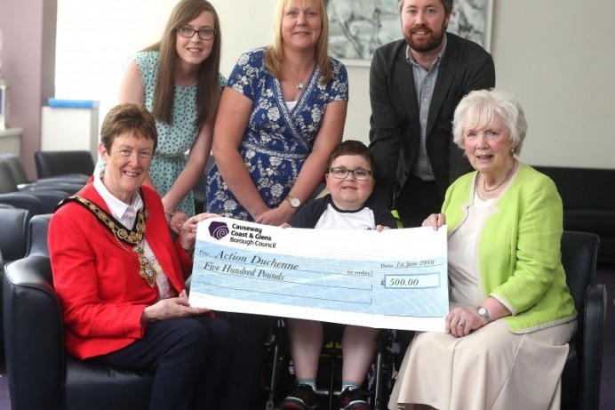 New Freeman makes presentations to school and charity