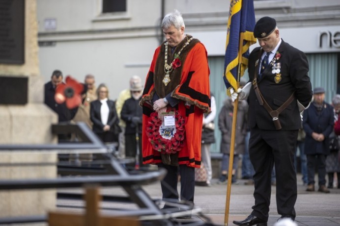 Armistice Day service held in Coleraine