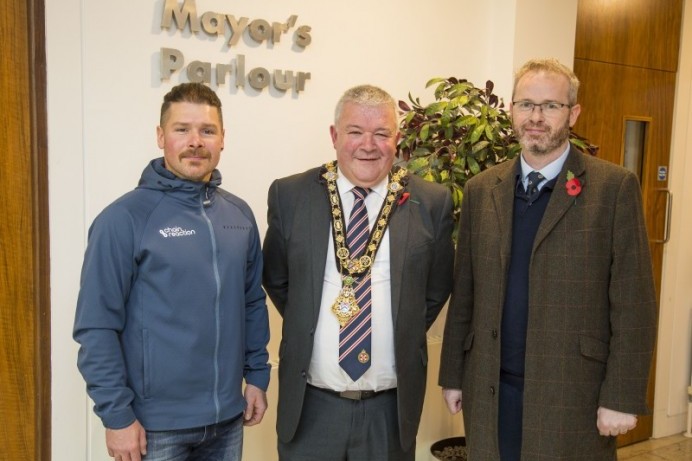 Mayor’s reception held for mountain bike National Champion