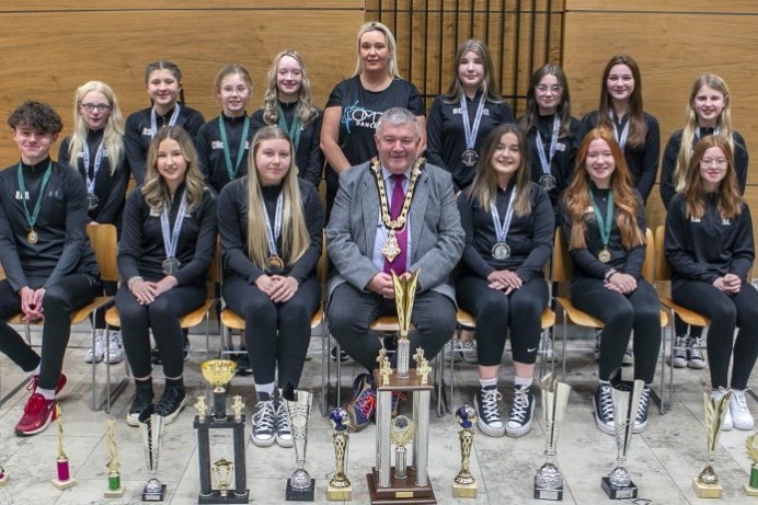 Loughgiel School of Irish Dance has been recognised with a special reception in Cloonavin.