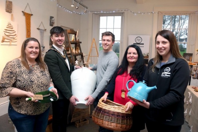 Mayor enjoys a visit to Flowerfield Christmas Craft Market 