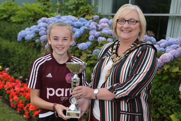 Mayor applauds Ballymoney girls Foyle Cup victory