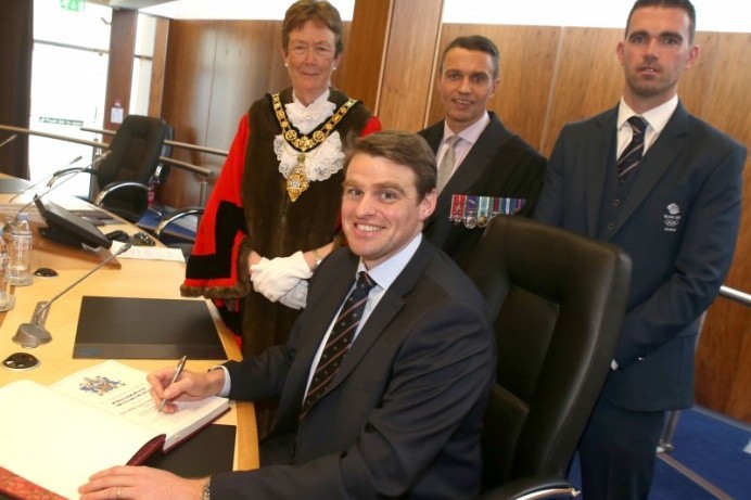 Olympic medal winners honoured with the Freedom of the Borough