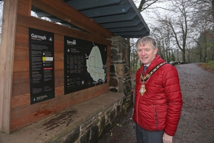 Mayor of Causeway Coast and Glens Borough Council marks success of Garvagh Forest trails