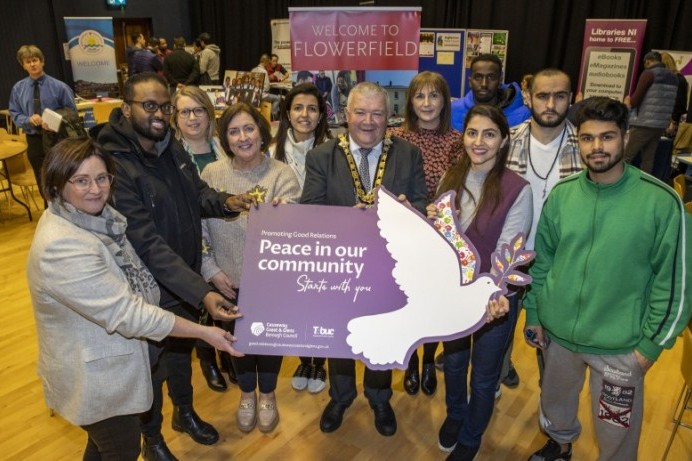 Information event for those seeking refuge held in Flowerfield Arts Centre
