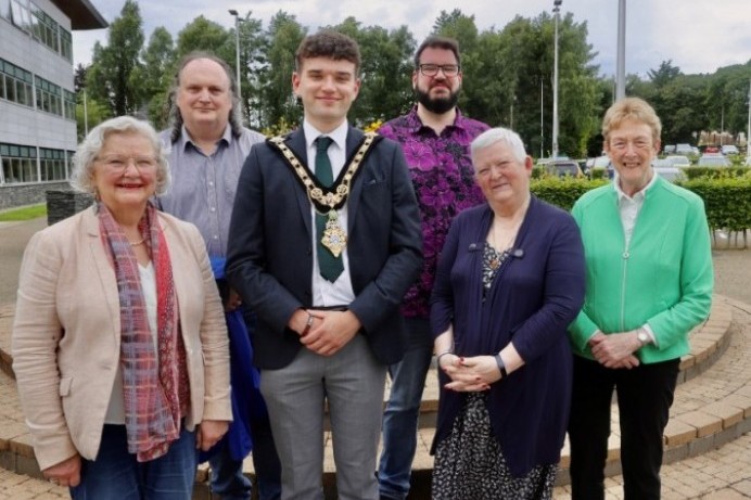 John Hewitt Bursary recipients congratulated by Mayor of Causeway Coast and Glens