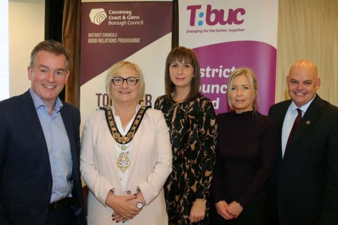 Elected members and school pupils get together for annual Good Relations event