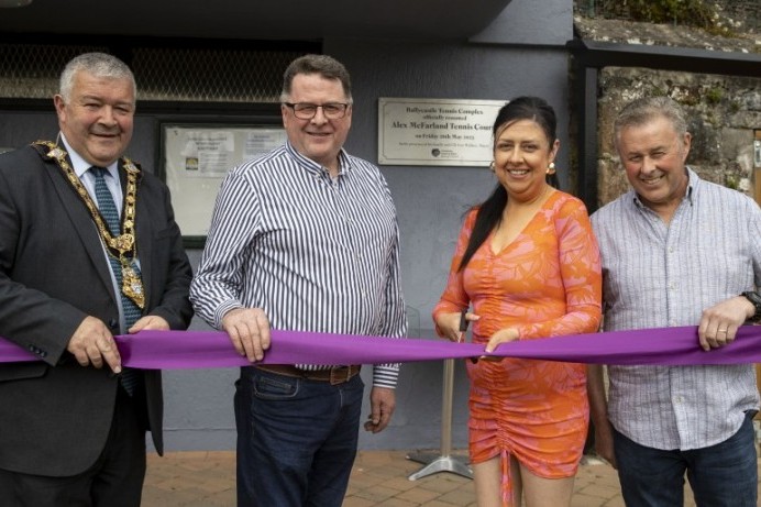 Ballycastle Tennis Complex officially renamed in tribute to local man Alex McFarland