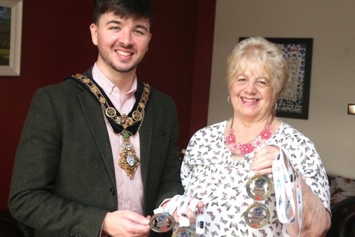 Mayor’s reception held for Transplant Games star
