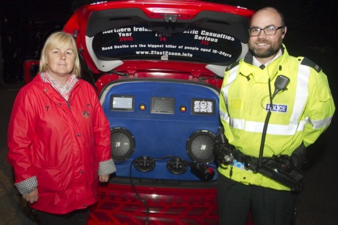 PCSP driving home road safety to drivers