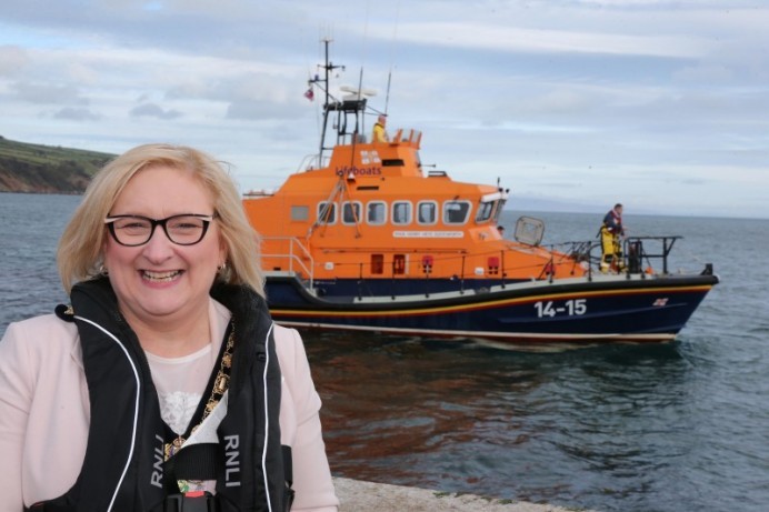 Mayor’s praise for volunteers following Red Bay RNLI visit