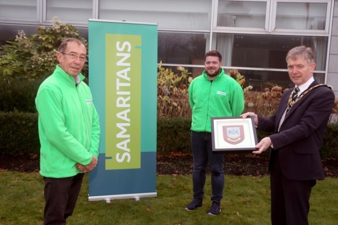 Mayor of Causeway Coast and Glens Borough Council marks 50 years of the Samaritans