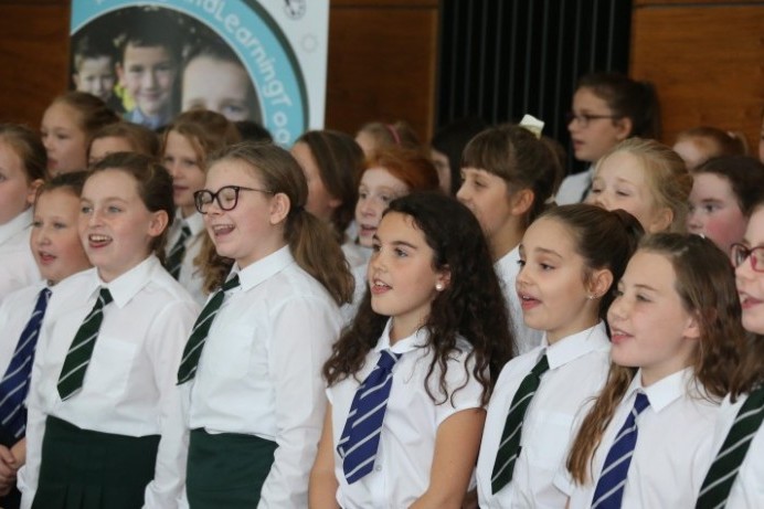 Joint school choir performance marks Shared Education Week