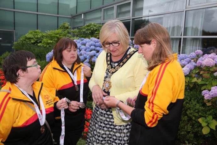 Special Olympics athletes honoured with a civic reception